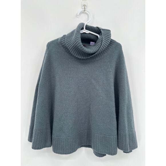 Kid's Cullen Turtleneck 100% Cashmere Sweater Sage Green Size M/L - Picture 1 of 5